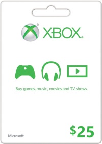 $25 US Xbox LIVE Gift Card $25 US Xbox LIVE Gift Card