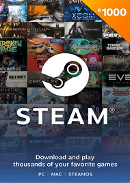 R1,000 Steam Wallet Top Up Logo
