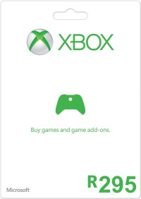 R295 Xbox LIVE Gift Card R295 Xbox LIVE Gift Card